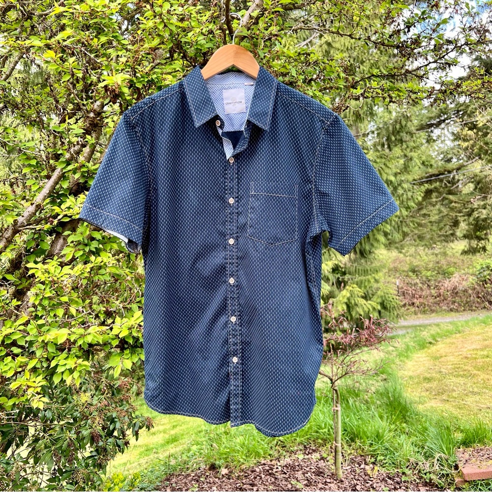 Craft + Flow Button Down Casual Shirt Large